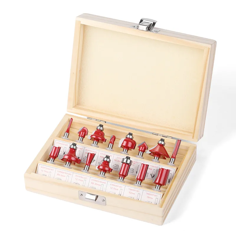 Professional 15 Piece Woodwork - огляд і ціна Cnc Router Bit