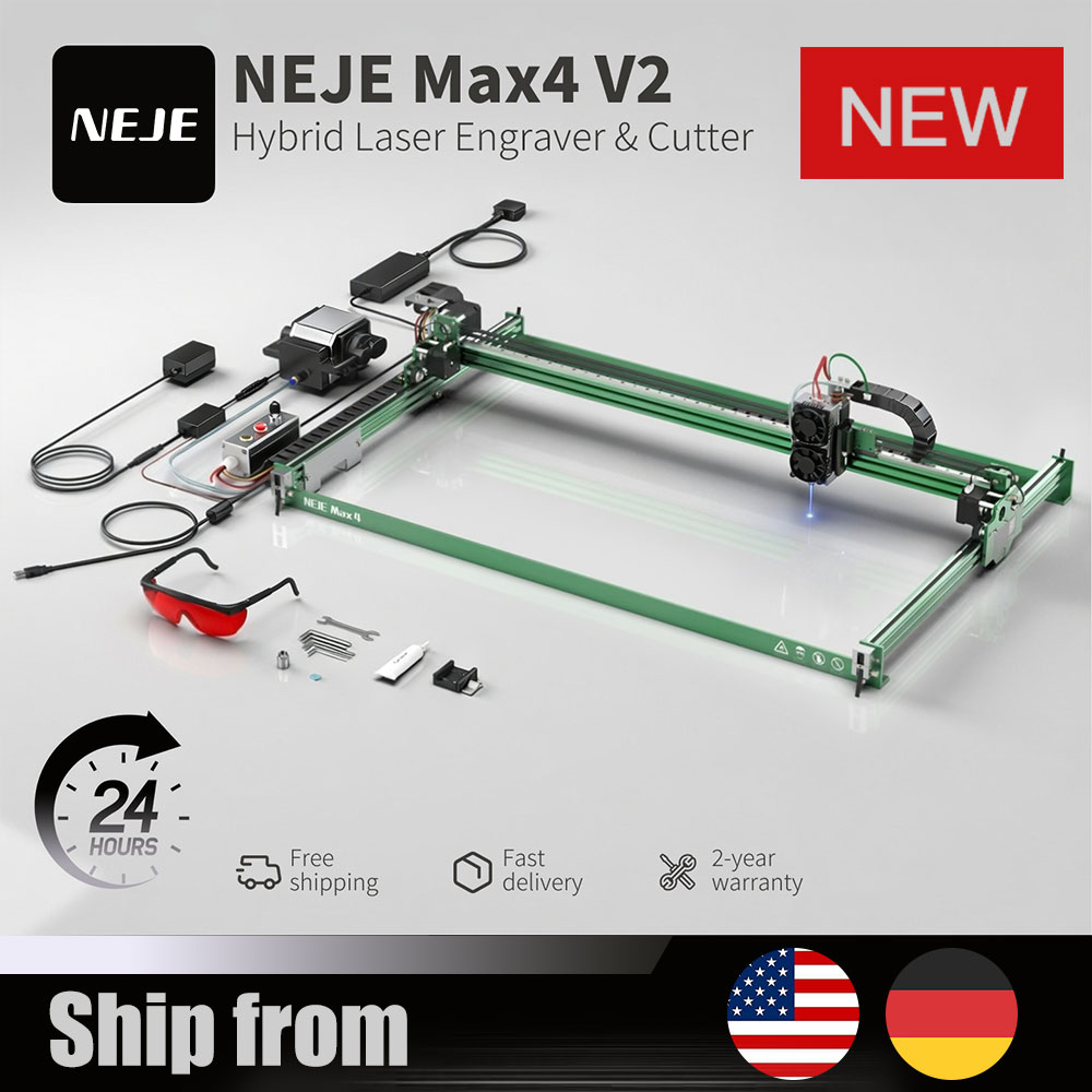 NEJE Max4 V2 E80 80W Laser Eng - огляд і ціна Industrial Grade Laser Engraver