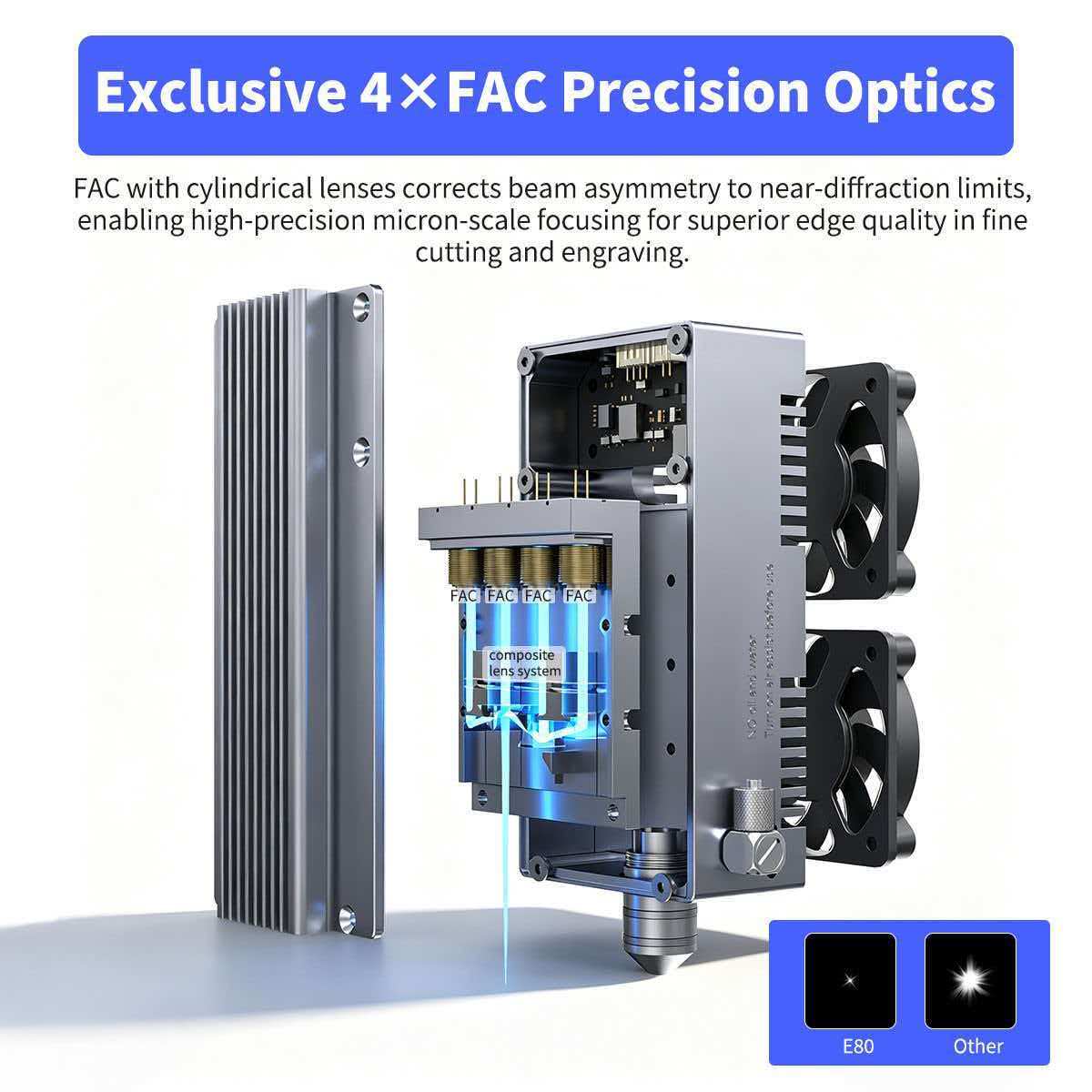 NEJE Max4 V2 E80 80W Laser Eng - огляд і ціна Industrial Grade Laser Engraver