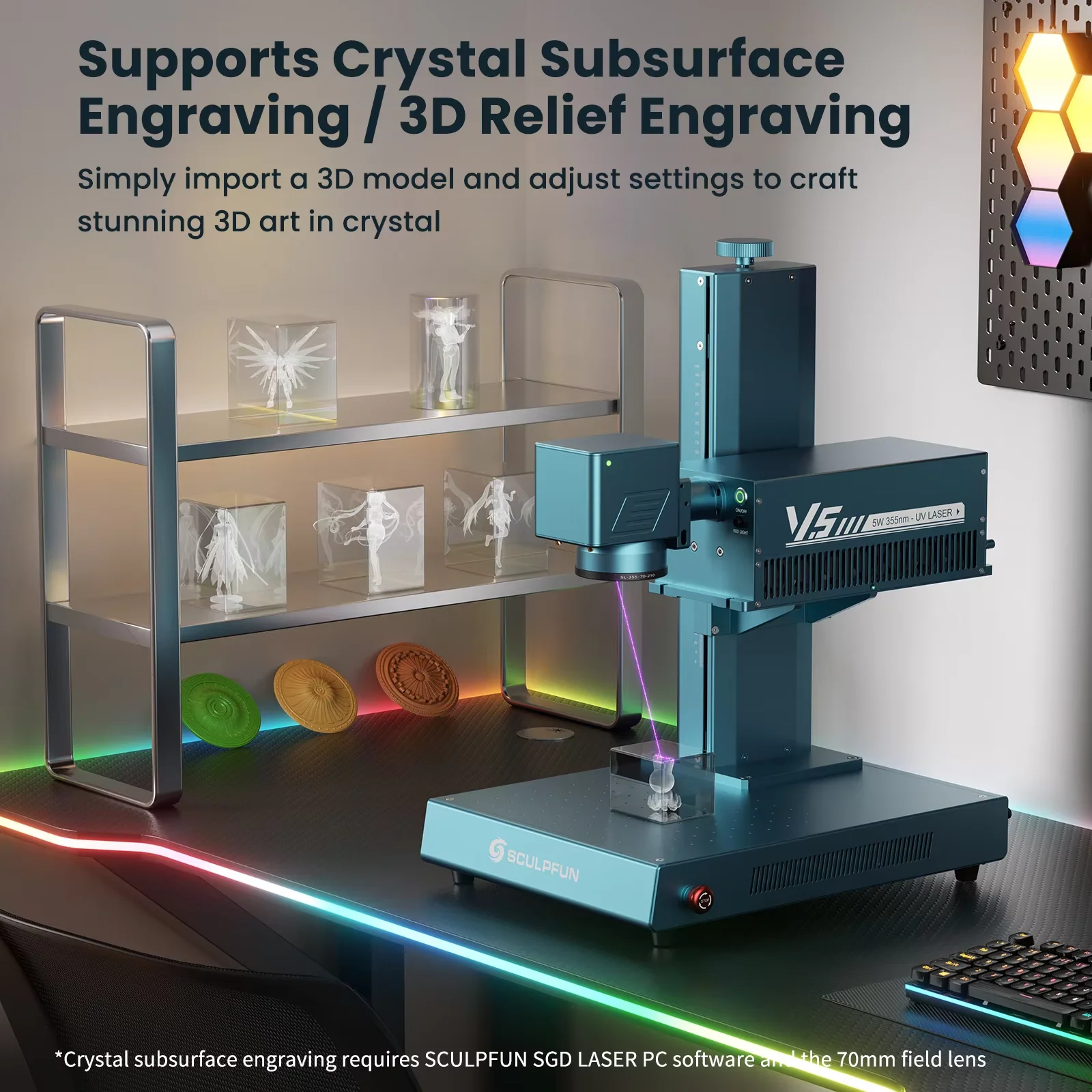 SCULPFUN V5 UV Laser Engraver  - огляд і ціна Industrial Grade Laser Engraver