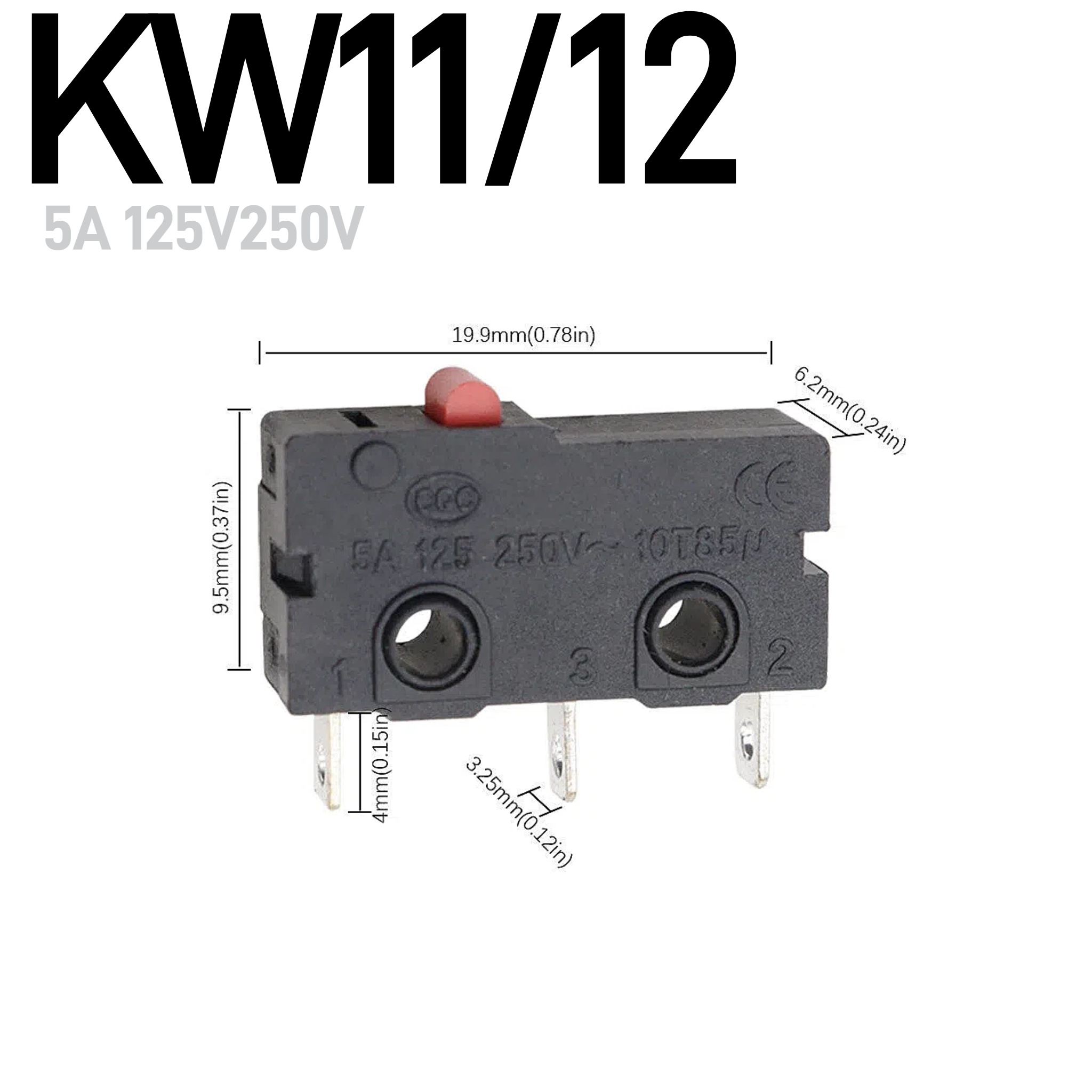 5-10-30pcs 5A 125V250V KW12 Tr - огляд і ціна Limit Switch Cnc