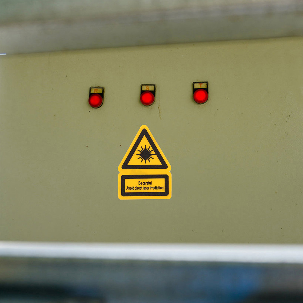 2Pcs Laser Warning Labels Stro - огляд і ціна Industrial Lasers