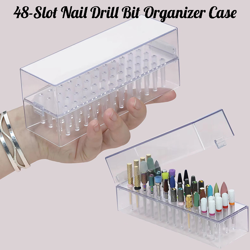 48 Holes Clear Nail Drill Bits - огляд і ціна Acrylic Cutting Machine