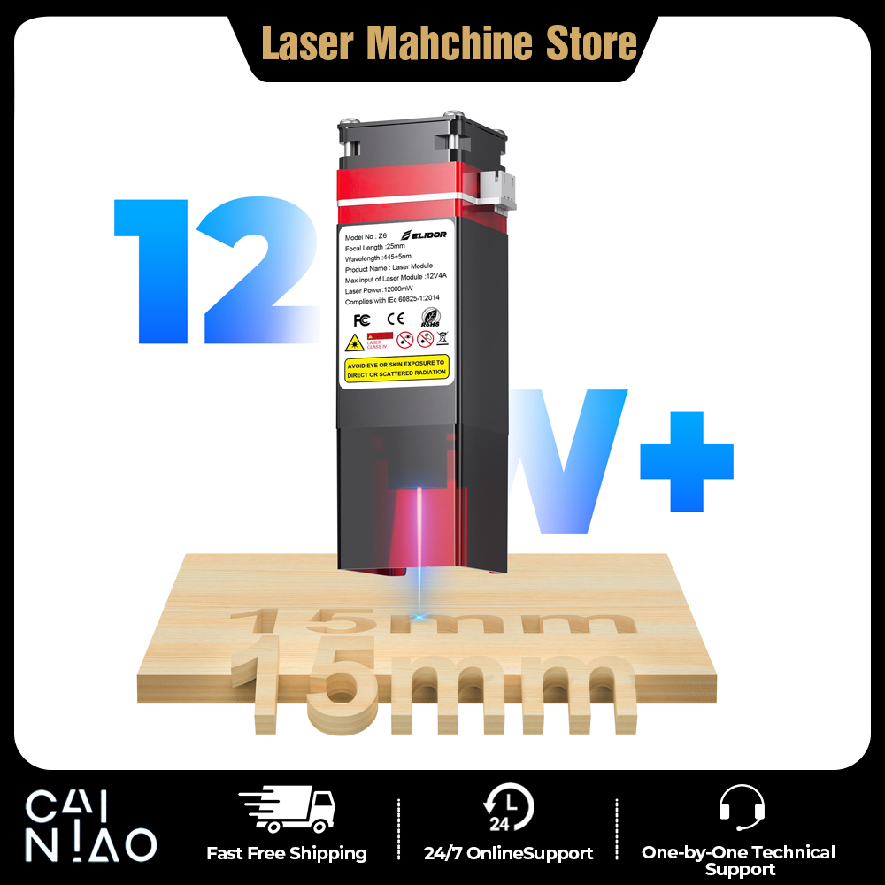 ELIDOR Z6 6W/12W Laser Module  - огляд і ціна Industrial Laser Cutter