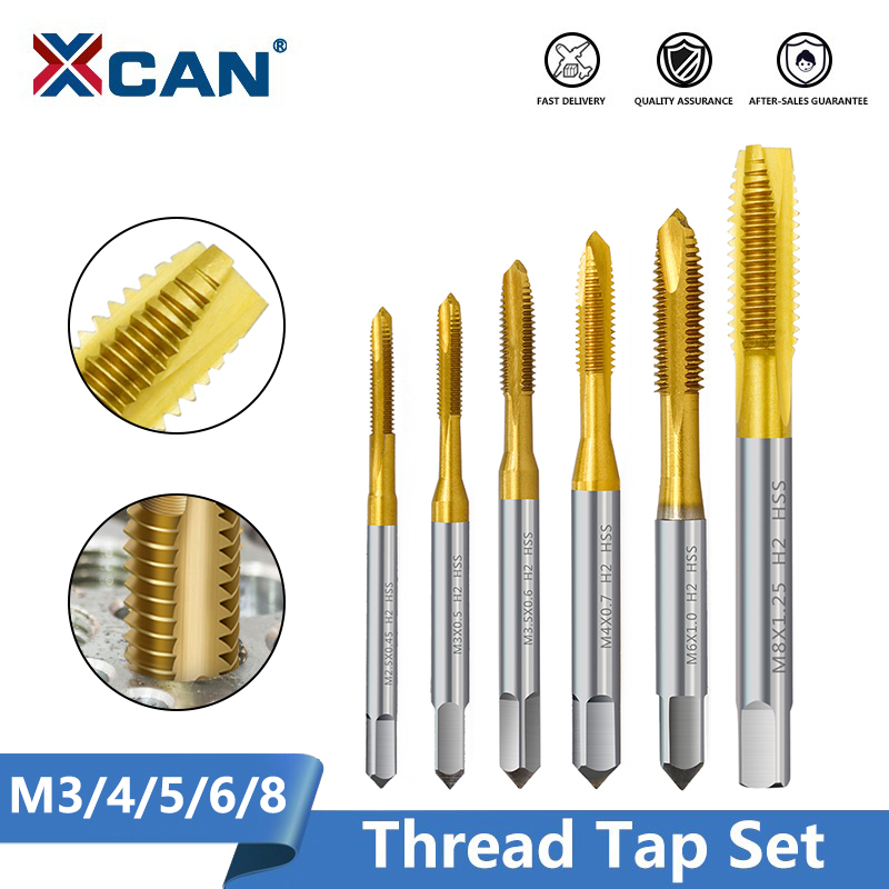 XCAN Metric Tap Set 5pcs M3 M4 - огляд і ціна Cnc Router Bit