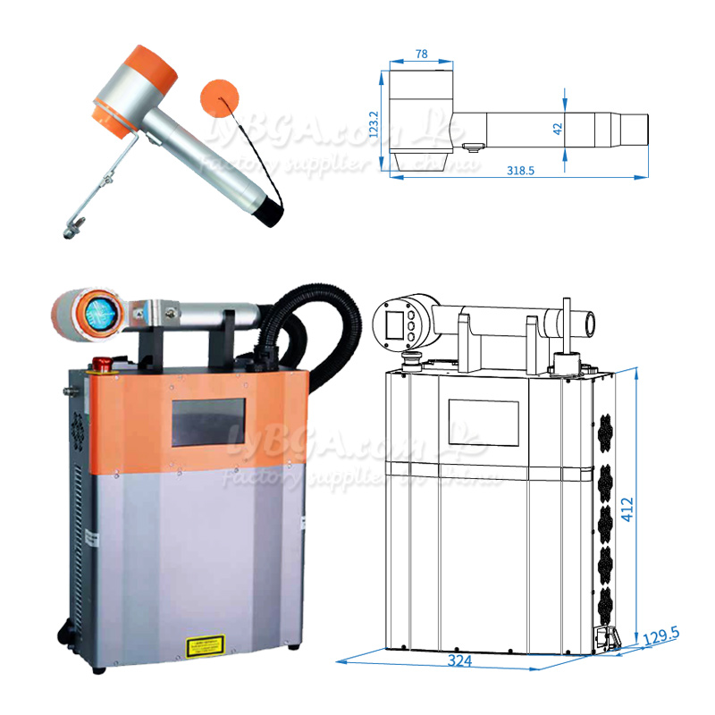 LY-LCG100A 100W Pulsed Laser C - огляд і ціна Industrial Laser Cleaning