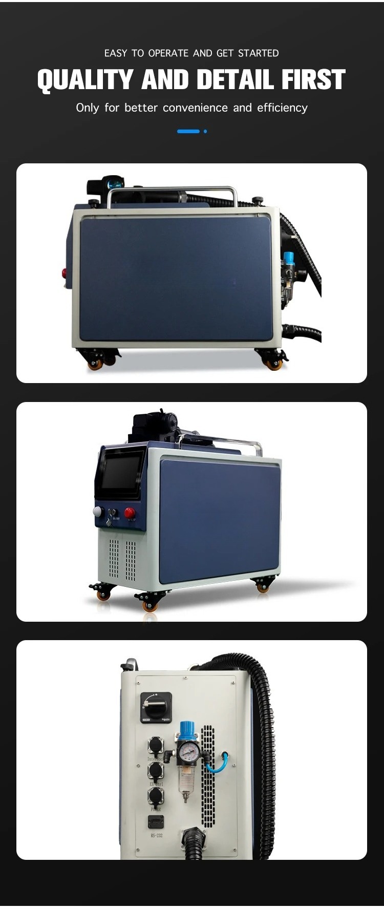 100W 200W 300w Pulse Laser Cle - огляд і ціна Industrial Laser Paint Remover