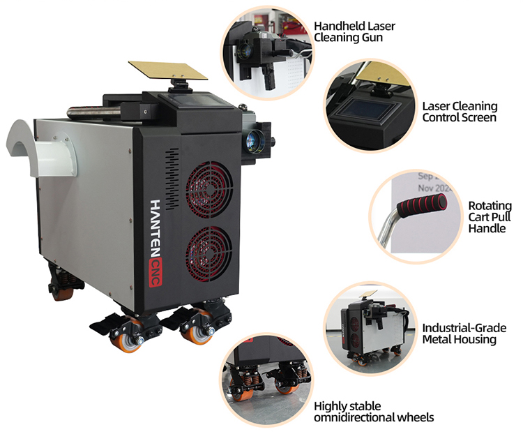 Pulse Laser Cleaner 500W Air C - огляд і ціна Industrial Laser Paint Remover
